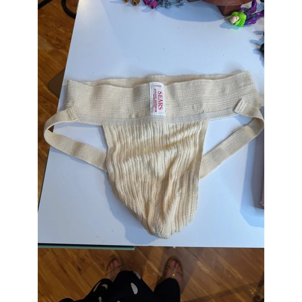 VTG Sears Athletic Supporter Jockstrap NOS Original Box Made in USA Large Rare